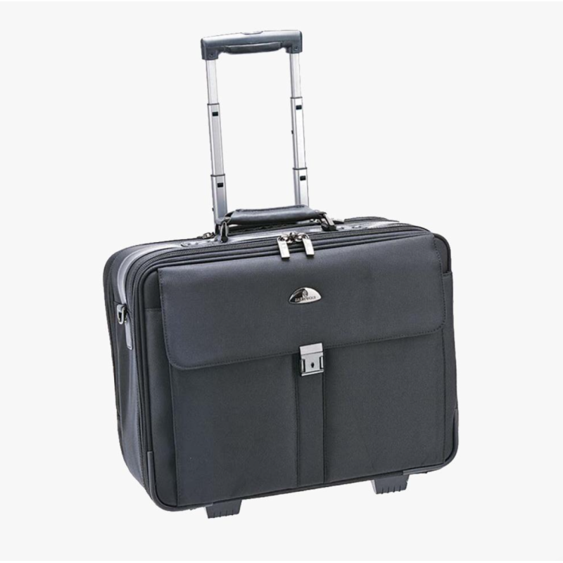 Bartuggi 008-301-1, Βαλίτσα Πιλότου, Ύφασμα, Μαύρο