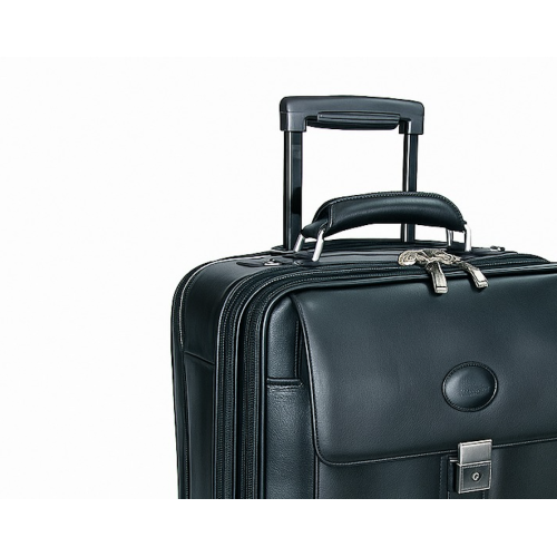 Bartuggi 008-303, Βαλίτσα Πιλότου, Δερμάτινο, Μαύρο