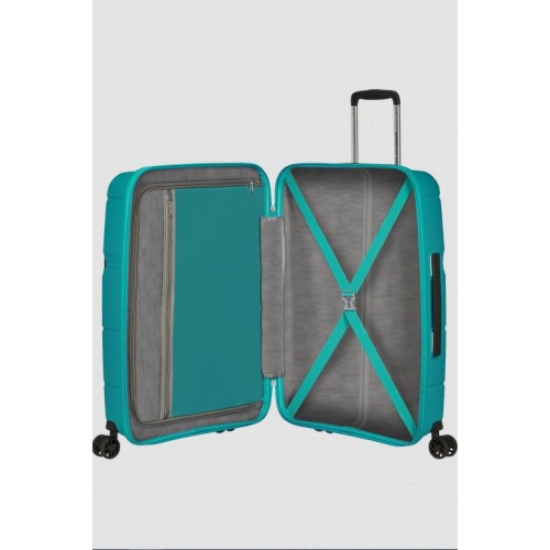American Tourister 128454-1099 Linex , Βαλίτσα Μεσαία, Σκληρή,  ΑΤΑΝ, Γαλάζιο