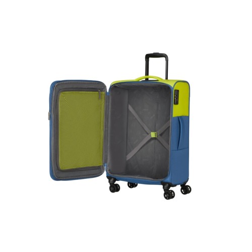American Tourister 150911-A378 Daring Dash, Βαλίτσα Μεσαία ,Ύφασμα, ATAN, Μαύρο/Κίτρινο
