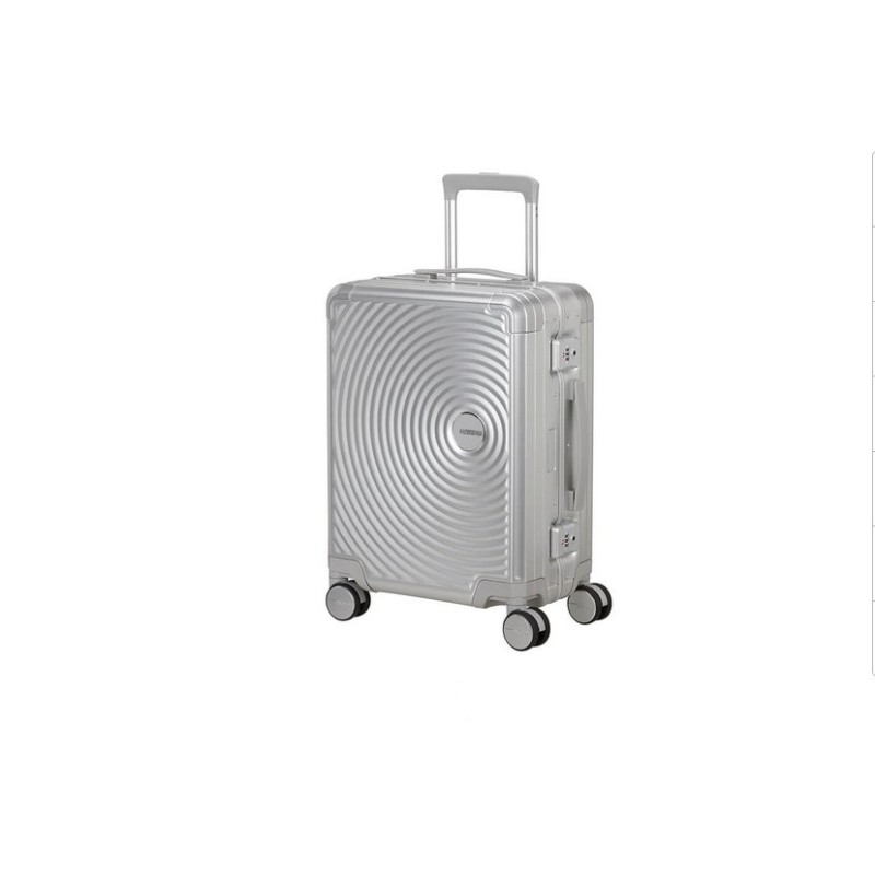 American Tourister 155707-1776 Soundbox Alu, Βαλίτσα Μικρή/Καμπίνας, Αλουμίνιο, Ασημί