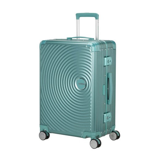 American Tourister 155710-A644 Soundbox Alu, Βαλίτσα Μεσαία, Αλουμίνιο, Τιρκουάζ