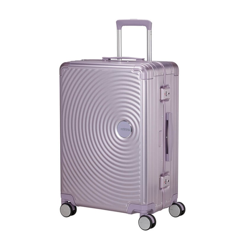 American Tourister 155710-A646 Soundbox Alu, Βαλίτσα Μεσαία, Αλουμίνιο, Λιλά