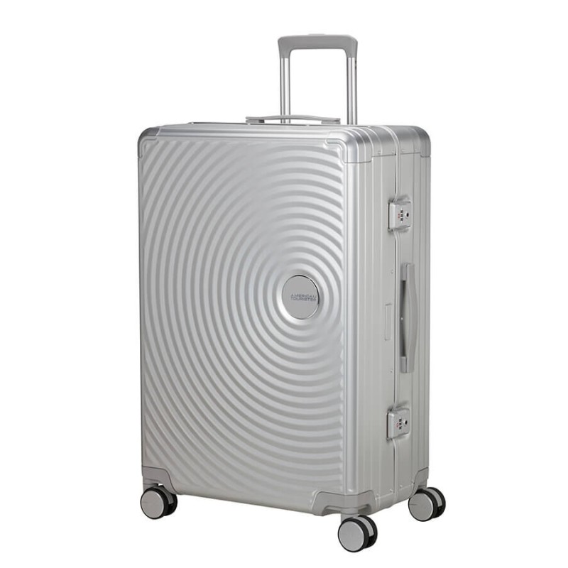 American Tourister 155711-1776 Soundbox Alu, Βαλίτσα Μεγάλη, Αλουμίνιο, Ασημί