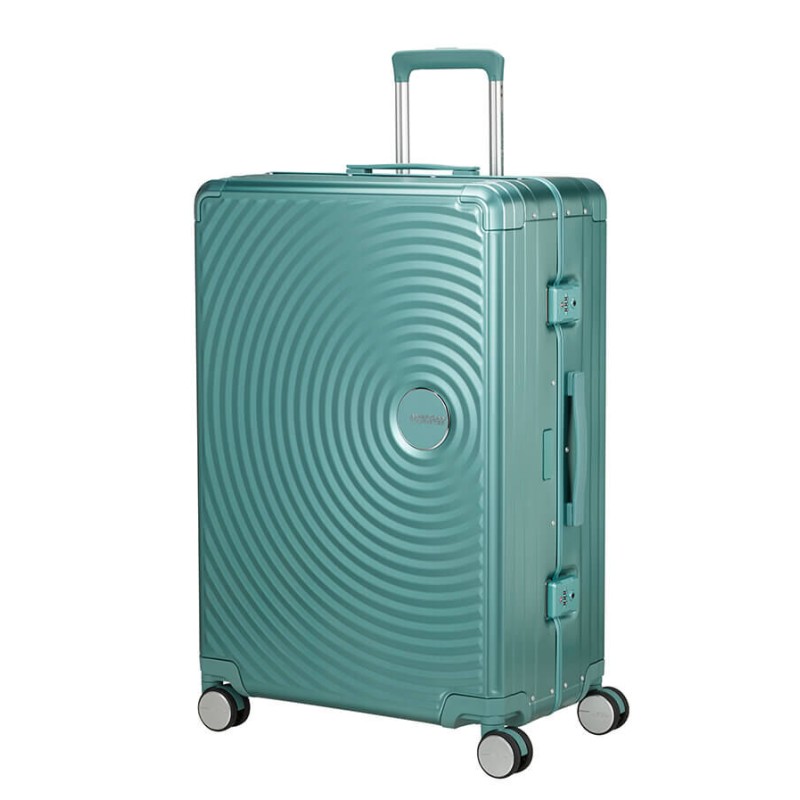 American Tourister 155711-A644 Soundbox Alu, Βαλίτσα Μεγάλη, Αλουμίνιο, Τιρκουάζ