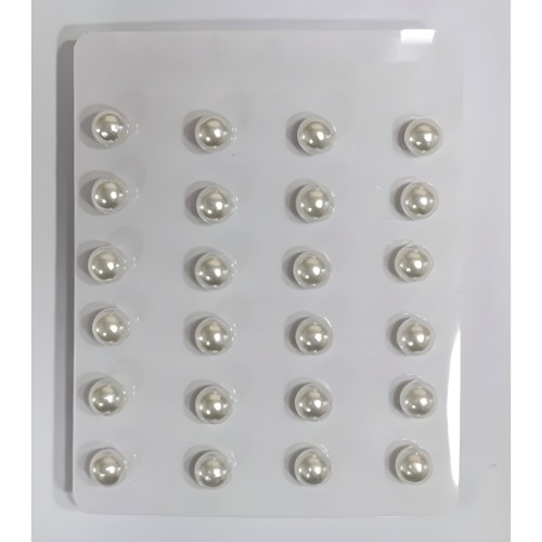 Kostibas 3013-965L6, Σκουλαρίκια, Ατσάλι, Με μοτίφ, Λευκό