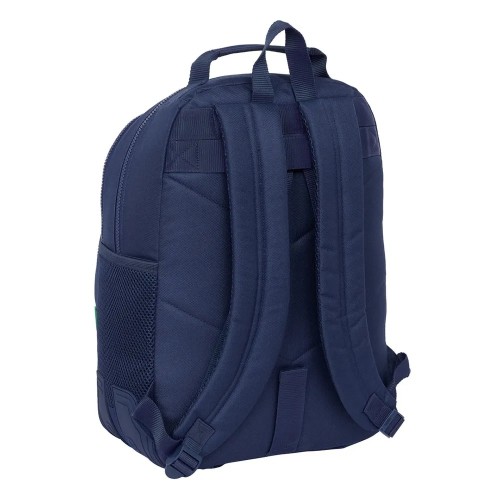 Benetton 612506773 Flag, Σχολική Τσάντα Δίχωρη ,Πολυεστέρας, Μπλε