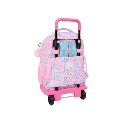 Safta 612523918 Glowlab Swing, Σχολική Τσάντα Τροχήλατη, Πολυεστέρας, Ροζ