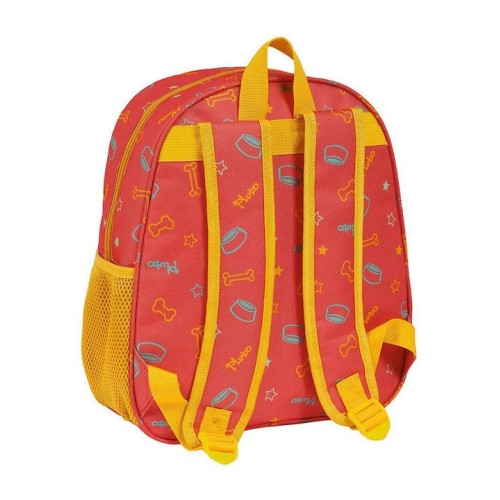 Safta 622461890 Pluto, Σχολική Τσάντα Νηπιαγωγείου, Πολυεστέρας, Κόκκινο