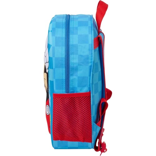 Safta 622550890 Mickey Mouse, Σχολική Τσάντα Νηπιαγωγείου, Πολυεστέρας, Γαλάζιο