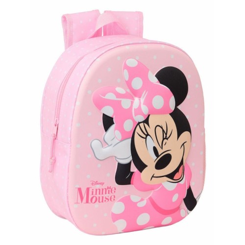 Safta 622551890 Minnie Mouse House, Σχολική Τσάντα Νηπιαγωγείου, Πολυεστέρας, Ροζ