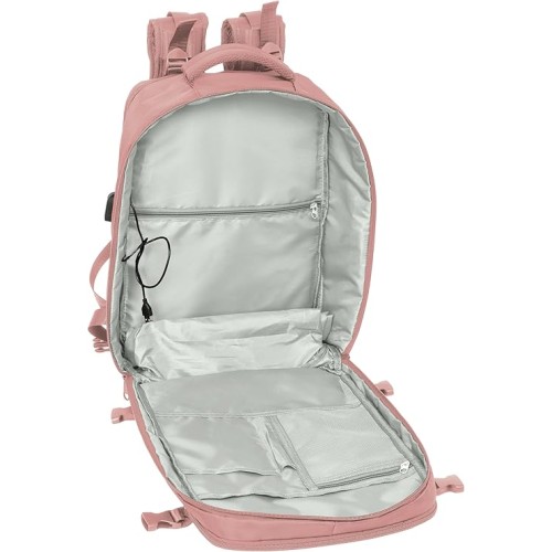 Safta 622597834, Σακίδιο Πλάτης, Laptop, Πολυεστέρας, Ροζ