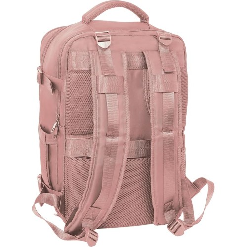 Safta 622597834, Σακίδιο Πλάτης, Laptop, Πολυεστέρας, Ροζ