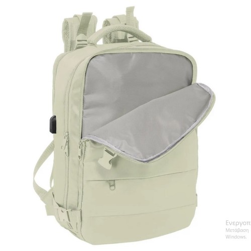 Safta 622598834, Σακίδιο Πλάτης, Laptop, Πολυεστέρας, Λευκό