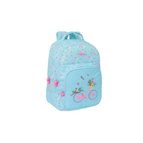 Safta 642449773 Bicycle, Σχολική Τσάντα Δίχωρη, Πολυεστέρας, Γαλάζιο