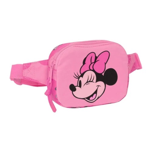 Safta 812334669 Minnie Mouse, Τσαντάκι Μέσης, Ύφασμα, Φούξια