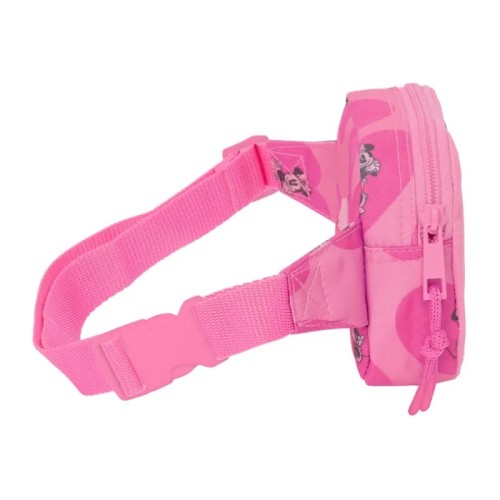 Safta 812334669 Minnie Mouse, Τσαντάκι Μέσης, Ύφασμα, Φούξια
