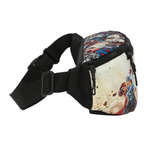 Safta 812384446 Marvel Avengers, Τσαντάκι Μέσης, Ύφασμα, Μαύρο