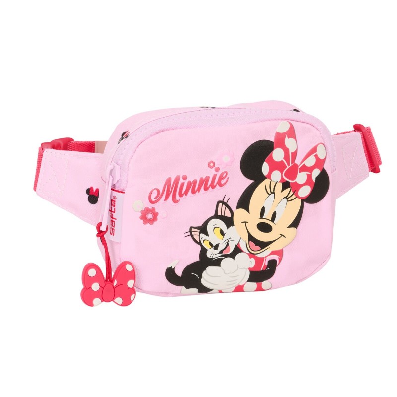Safta 812512669 Minnie Mouse, Τσαντάκι Μέσης, Ύφασμα, Ροζ