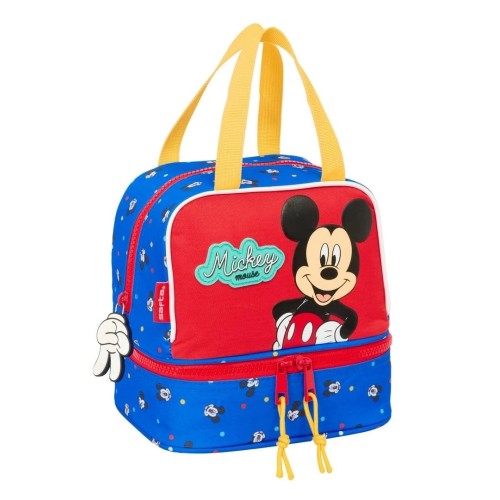 Safta 812514040 Mickey Mouse Good Day, Τσαντάκι Φαγητού, Πολυεστέρας, Μπλε