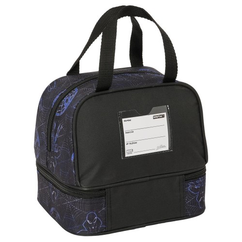 Safta 812543040 Spiderman, Τσαντάκι Φαγητού, Πολυεστέρας, Μαύρο