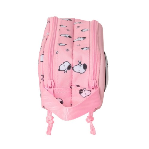 Safta 822544512 Snoopy, Κασετίνα, Ύφασμα, Ροζ