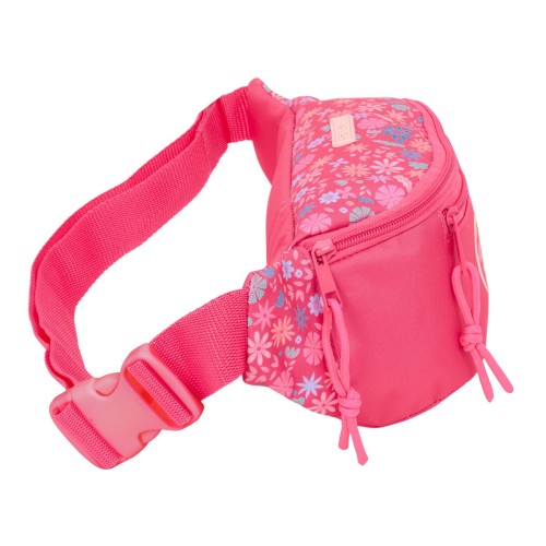 Safta 842529446 Love Yourself, Τσαντάκι Μέσης, Ύφασμα, Φούξια