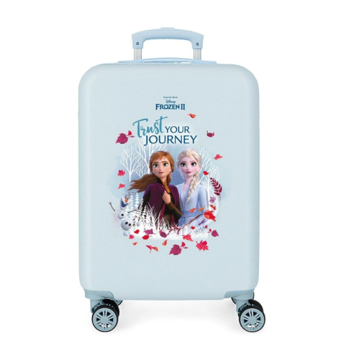 JoummaBags 8435578308203 Disney Frozen, Βαλίτσα Μικρή/Καμπίνας, Σκληρή, ΑΤΑΝ, Γαλάζιο