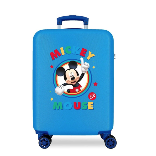 JoummaBags 8435578315348 Disney Mickey Mouse, Βαλίτσα Μικρή/Καμπίνας, Σκληρή, ΑΤΑΝ, Μπλε