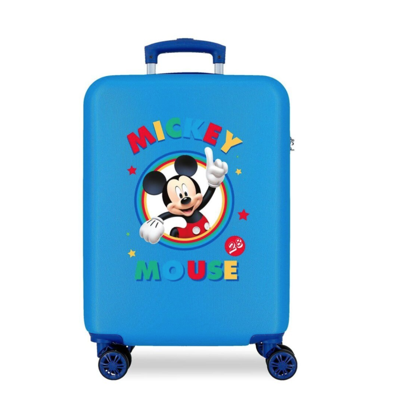 JoummaBags 8435578315348 Disney Mickey Mouse, Βαλίτσα Μικρή/Καμπίνας, Σκληρή, ΑΤΑΝ, Μπλε