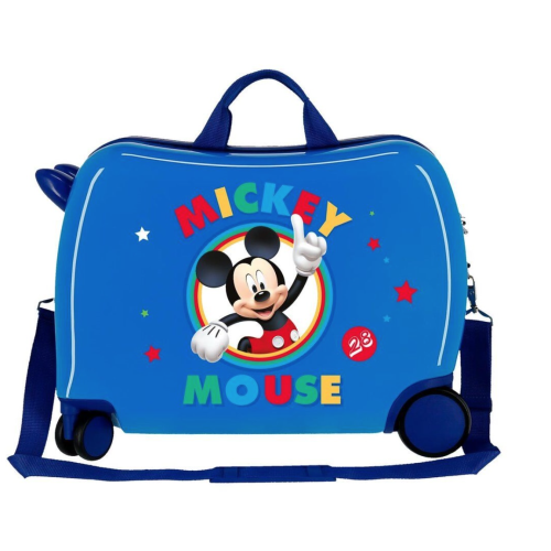 JoummaBags 8435578315362 Disney Mickey Mouse, Βαλίτσα Μικρή/Καμπίνας, Σκληρή, ΑΤΑΝ, Μπλε