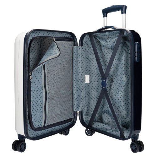 JoummaBags 8435578349718 Mickey Comics, Βαλίτσα Μικρή-Καμπίνας, Σκληρή, ΑΤΑΝ, Λευκό