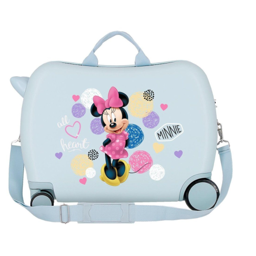 JoummaBags 8435578350073 Disney Minnie Mouse, Βαλίτσα Μικρή/Καμπίνας, Σκληρή, ΑΤΑΝ, Γαλάζιο