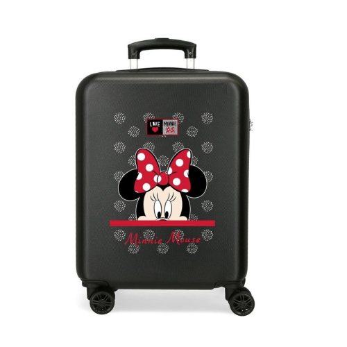JoummaBags 8435578357966 Minnie Pretty Bow, Βαλίτσα Μικρή-Καμπίνας, Σκληρή, ΑΤΑΝ, Μαύρο