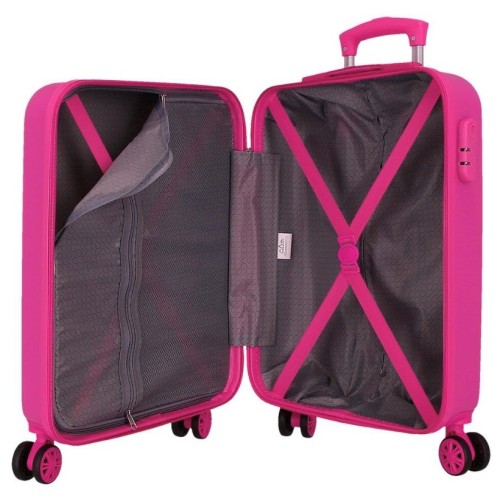 JoummaBags 8435578377384 Minnie Paris, Βαλίτσα Μικρή-Καμπίνας, Σκληρή, ΑΤΑΝ, Φούξια
