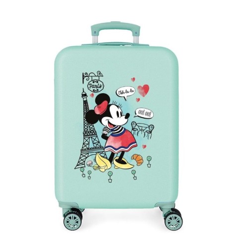 JoummaBags 8435578377391 Minnie Paris, Βαλίτσα Μικρή-Καμπίνας, Σκληρή, ΑΤΑΝ, Γαλάζιο