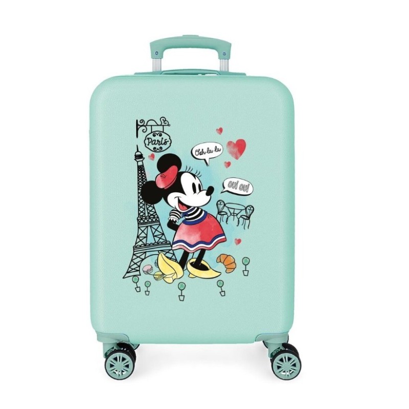 JoummaBags 8435578377391 Minnie Paris, Βαλίτσα Μικρή-Καμπίνας, Σκληρή, ΑΤΑΝ, Γαλάζιο