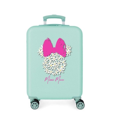 JoummaBags 8435692705933 Minnie Mouse Daisies, Βαλίτσα Μικρή-Καμπίνας, Σκληρή, ΑΤΑΝ, Γαλάζιο