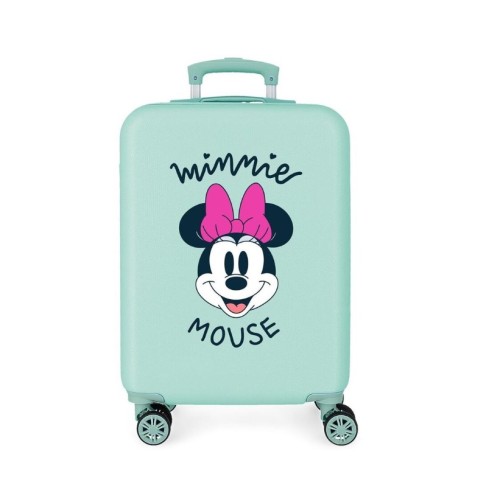 JoummaBags 8435692706442 Minnie Mouse, Βαλίτσα Μικρή-Καμπίνας, Σκληρή, ΑΤΑΝ, Γαλάζιο