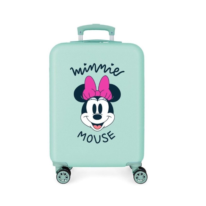 JoummaBags 8435692706442 Minnie Mouse, Βαλίτσα Μικρή-Καμπίνας, Σκληρή, ΑΤΑΝ, Γαλάζιο