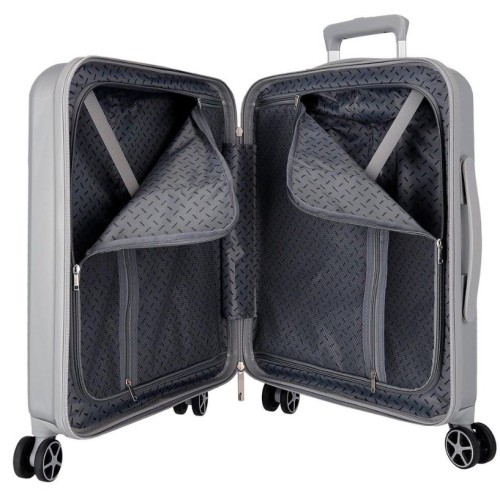 JoummaBags 8435692732649 Minnie Joyful, Βαλίτσα Μικρή-Καμπίνας, Σκληρή, ΑΤΑΝ, Ασημί