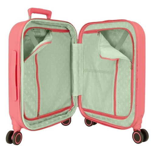 JoummaBags 8435692732854 Minnie Happiness, Βαλίτσα Μικρή-Καμπίνας, Σκληρή, ΑΤΑΝ, Ροζ