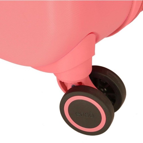 JoummaBags 8435692732854 Minnie Happiness, Βαλίτσα Μικρή-Καμπίνας, Σκληρή, ΑΤΑΝ, Ροζ