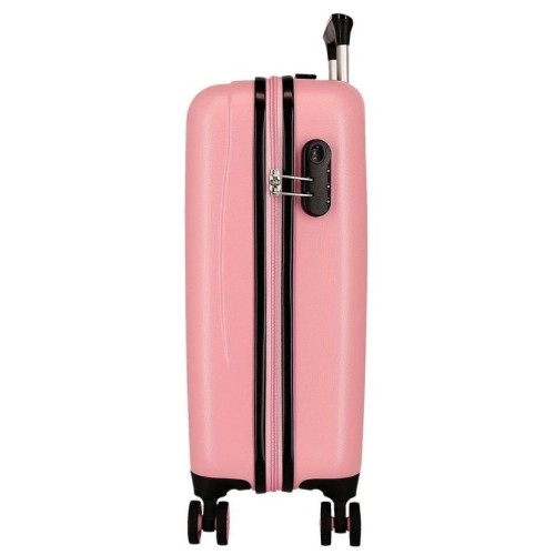 JoummaBags 8435692734162 Mickey Minnie Mouse Paris, Βαλίτσα Μικρή-Καμπίνας, Σκληρή, ΑΤΑΝ, Ροζ