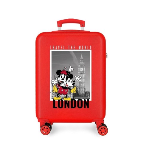 JoummaBags 8435692734193 Mickey Minnie Mouse London, Βαλίτσα Μικρή-Καμπίνας, Σκληρή, ΑΤΑΝ, Κόκκινο