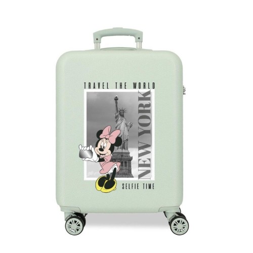 JoummaBags 8435692734216 Minnie Mouse New York, Βαλίτσα Μικρή-Καμπίνας, Σκληρή, ΑΤΑΝ, Πράσινο