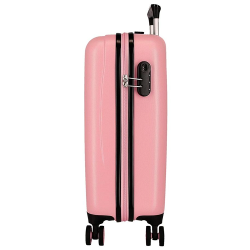 JoummaBags 8435692735114 Minnie Mouse Nature, Βαλίτσα Μικρή-Καμπίνας, Σκληρή, ΑΤΑΝ, Ροζ