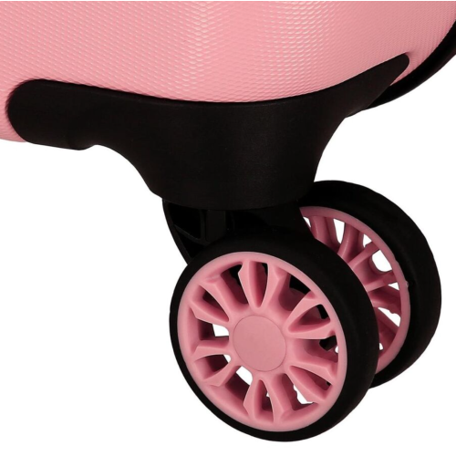 JoummaBags 8435692735114 Minnie Mouse Nature, Βαλίτσα Μικρή-Καμπίνας, Σκληρή, ΑΤΑΝ, Ροζ