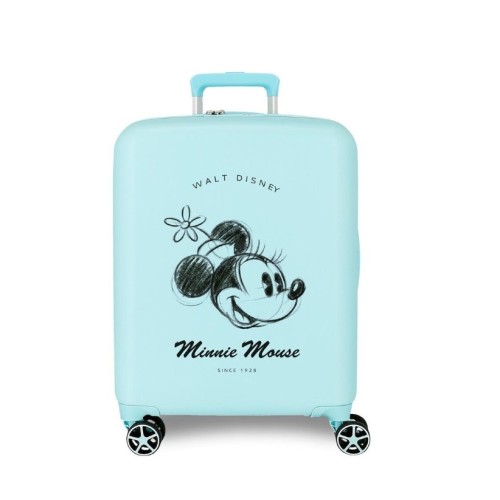 JoummaBags 8435692741634 Minnie Mouse Magic, Βαλίτσα Μικρή-Καμπίνας, Σκληρή, ΑΤΑΝ, Γαλάζιο