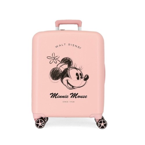 JoummaBags 8435692741641 Minnie Mouse Magic, Βαλίτσα Μικρή-Καμπίνας, Σκληρή, ΑΤΑΝ, Ροζ